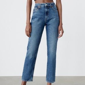 NWT Zara High Rise Slim Jeans!